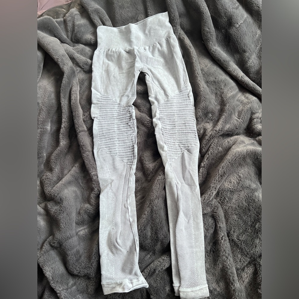 Grey Moto Leggings